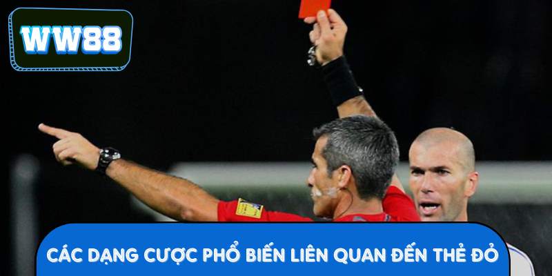 Các dạng cược phổ biến liên quan đến Thẻ Đỏ